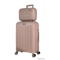 Чемодан-спиннер Mironpan 11197-2 72 см (бежевый)
