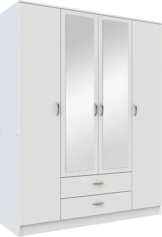 Шкаф распашной Anrex Romana 4D2SZ (белый)