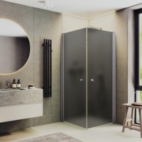 Душевой уголок MaybahGlass MGY-1295-5 (графитовое матовое стекло/хром матовый)