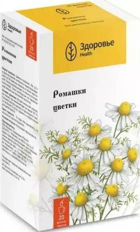 

Комплекс Здоровье Ромашка цветки 1.5г (20 фильтр-пакетов)