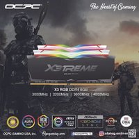 Оперативная память OCPC X3 RGB White 8ГБ DDR4 3200 МГц MMX3A8GD432C16W