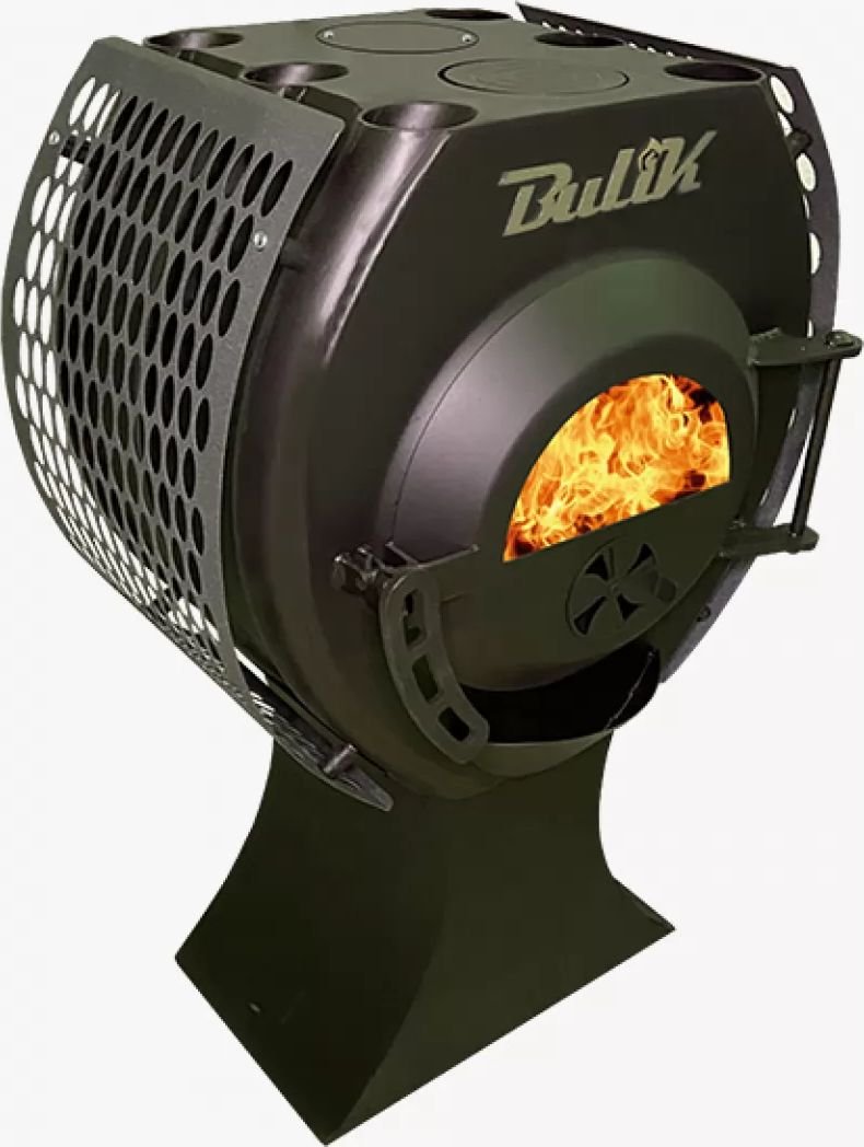 

Банная печь Березка BuliK 100 Plus с экранами, дверца со стеклом