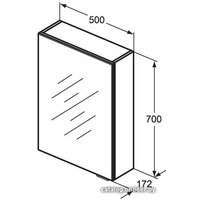  Ideal Standard Шкаф с зеркалом Connect Space 50 [E0319WG]