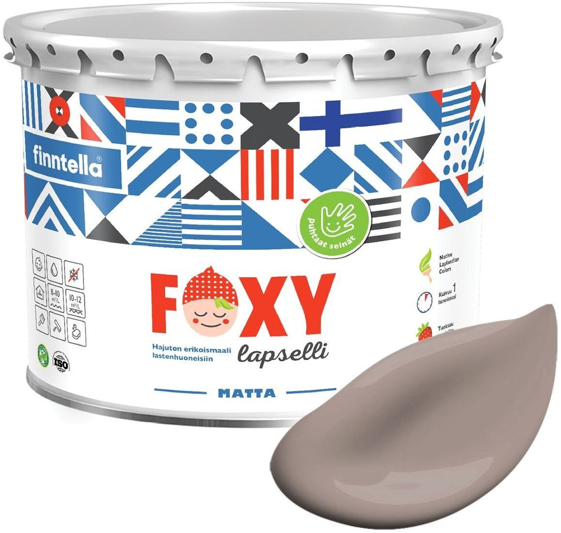 

Краска Finntella Foxy Lapselli Matte Aitini F-50-1-3-FL233 2.7 л (коричневый)