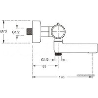 Душевая система  Jacob Delafon Atom E26238-CP