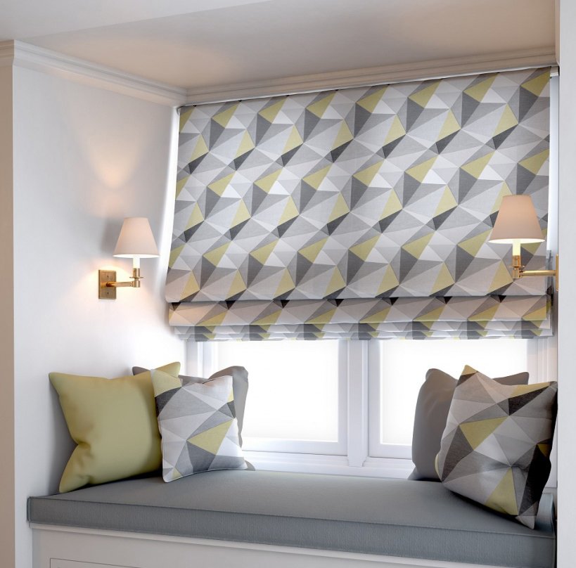 

Римская штора Jalux Ромбы 0341/6 260x170 (желтый)