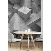 Фотообои Vimala Серые кубы в пространстве 270x200