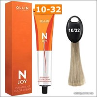 Крем-краска Ollin Professional N-Joy Color Cream 10/32 светл. блонд золотисто-фиолетовый 100 мл