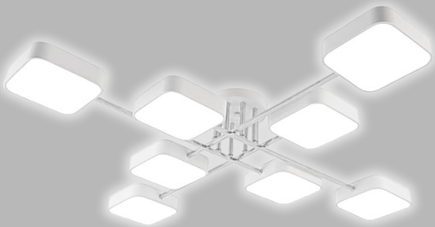 

Припотолочная люстра Aitin Pro X3350/8 (белый/хром)