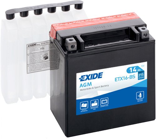 

Мотоциклетный аккумулятор Exide ETX16-BS (14 А·ч)
