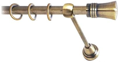 

Карниз для штор Lm Decor Гиро (антик, гладкая, 2.4м 25мм, 1 ряд)