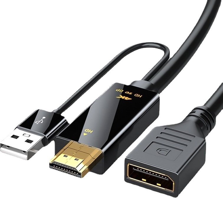 

Кабель USBTOP HDMI - DisplayPort /USB Type-A (черный)