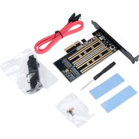 Адаптер для подключения M.2 накопителей Gembird MF-PCIE-NVME-SATA