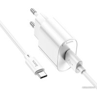 Сетевое зарядное Hoco C109A USB Type-C (белый)