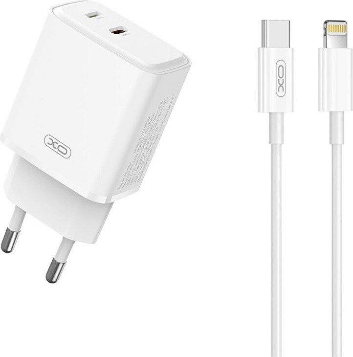 Сетевое зарядное XO L145 Lightning (белый)