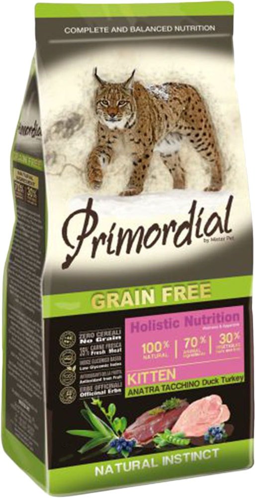 

Сухой корм для кошек Primordial GF Kitten Duck & Turkey (Утка и индейка для котят) 6 кг