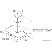 Кухонная вытяжка Jetair Touch IX/A/90 PRF0099979A