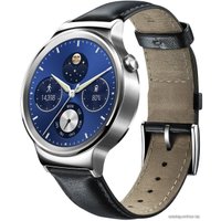 Умные часы Huawei Watch Classic Stainless Steel with Black Suture Leather Strap