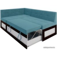 Угловой диван Мебель-АРС Нотис левый 207x82x132 (голубой Luna 089)