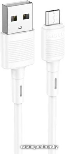 Кабель Hoco X83 USB Type-A - microUSB (1 м, белый)