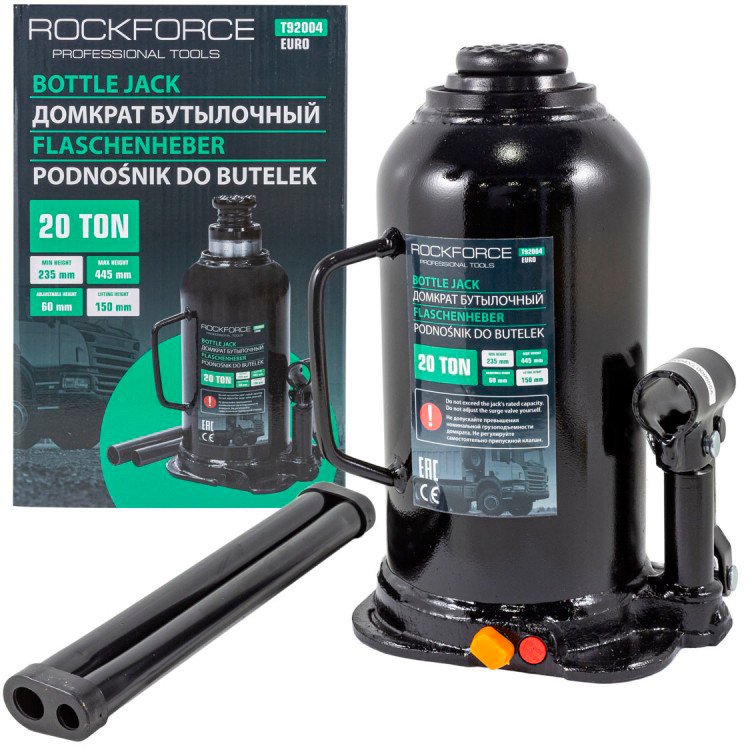 

Бутылочный домкрат RockForce RF-T92004(Euro) 20т