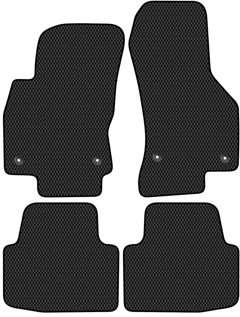 

Комплект ковриков для авто Alicosta Volkswagen Passat VIII (седан / B8, B8.5) 2014 - Н.В. (черный, ромб)