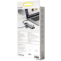 Док-станция Baseus Metal Gleam Series 11-in-1 Multifunctional HUB Type-C Hub Docking Station CAHUB-CT0G