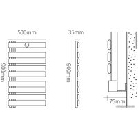 Полотенцесушитель O'ws Intelligent Electric Towel Rack MJ110 (серебристый)