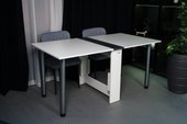Мечта 1600x850 (антрацит/белый, опоры вкручиваемые, углы прямые без роликов и ручек)