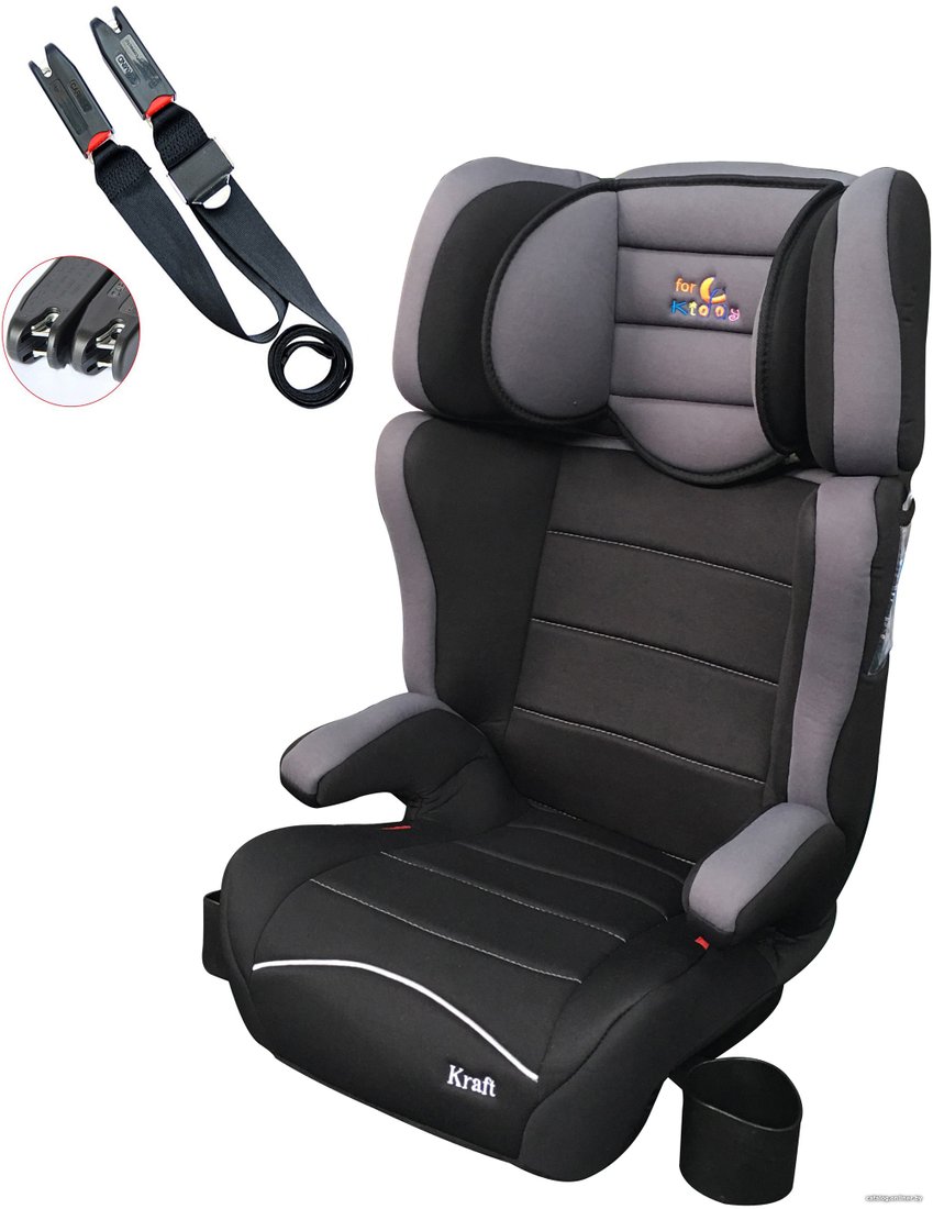 Детское автокресло ForKiddy Kraft latch (черный/серый)