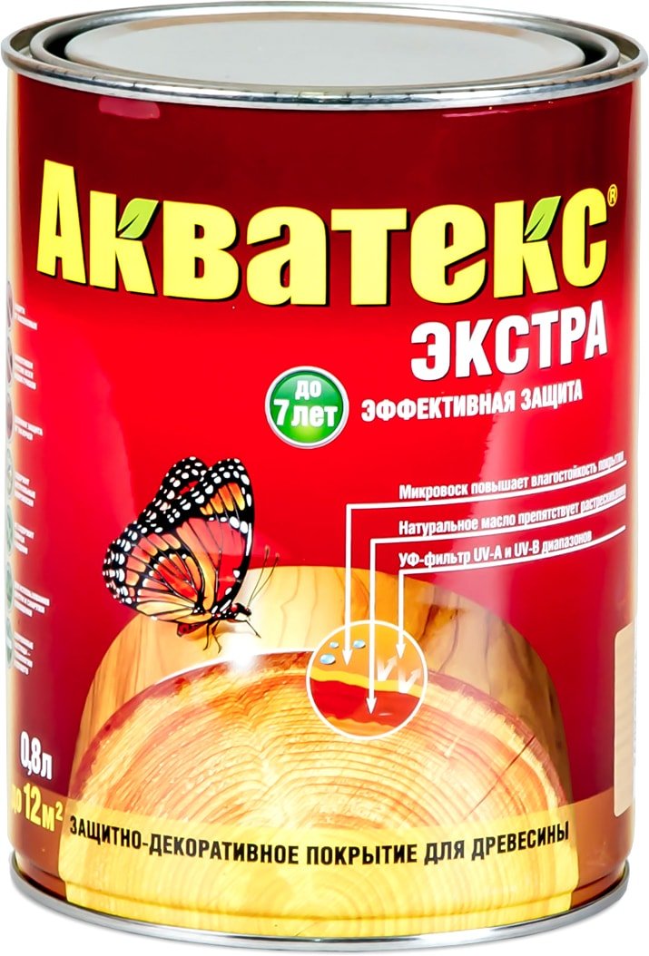 

Пропитка Акватекс Экстра (красное дерево, 0.8 л)