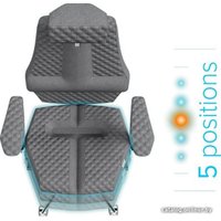 Офисное кресло Kulik System Nano (с подголовником, серый)