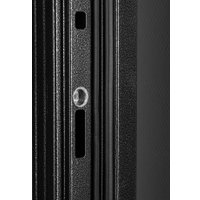 Металлическая дверь Guard Термо MG75 97х205 правая (черное серебро/серый)