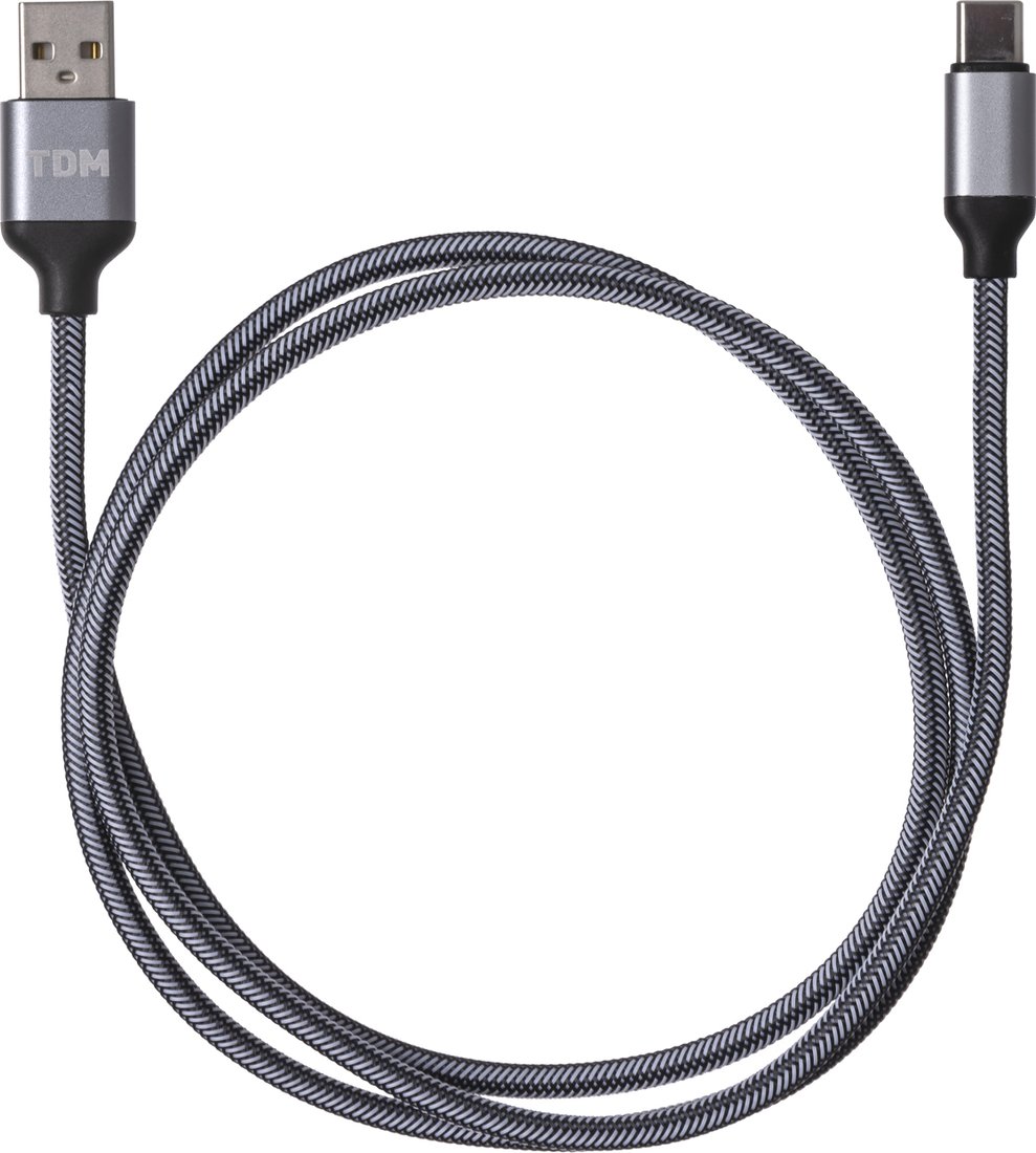 

Кабель TDM Electric USB Type-A - USB Type-C SQ1810-0311 (1 м, серый)