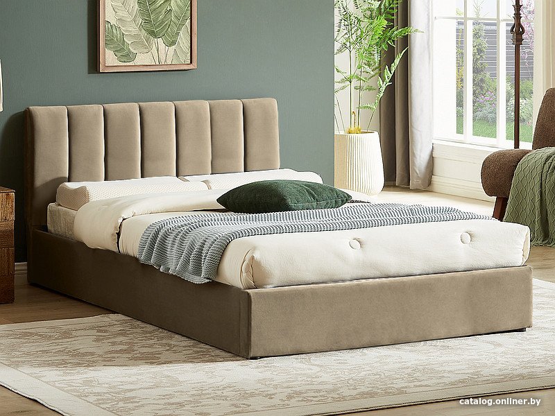 Кровать Signal Montreal Velvet Bluvel 28 140х200 (бежевый)