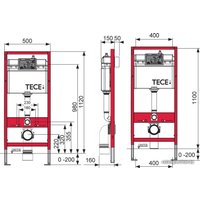Инсталляция для унитаза Tece 9.400.001