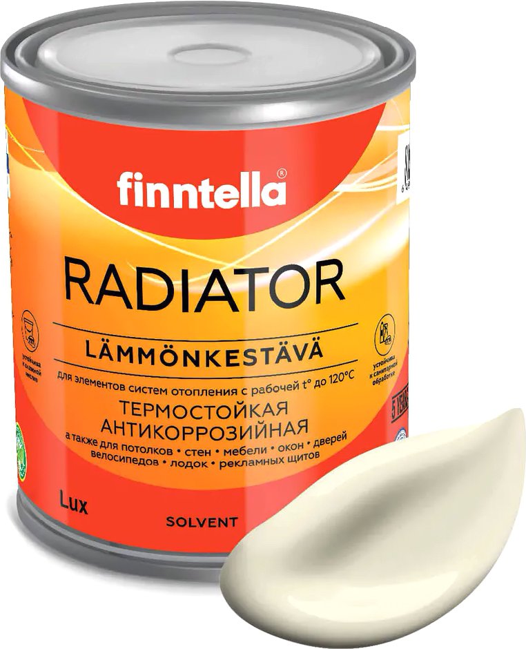 

Краска Finntella Radiator Kermainen F-19-1-1-FL121 0.9 л (желто-белый)