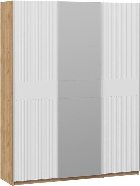 

Шкаф-купе Трия Оскар Хилтон Т2 1800 271100 (ручка серебро/дуб крафт золотой/белый матовый)