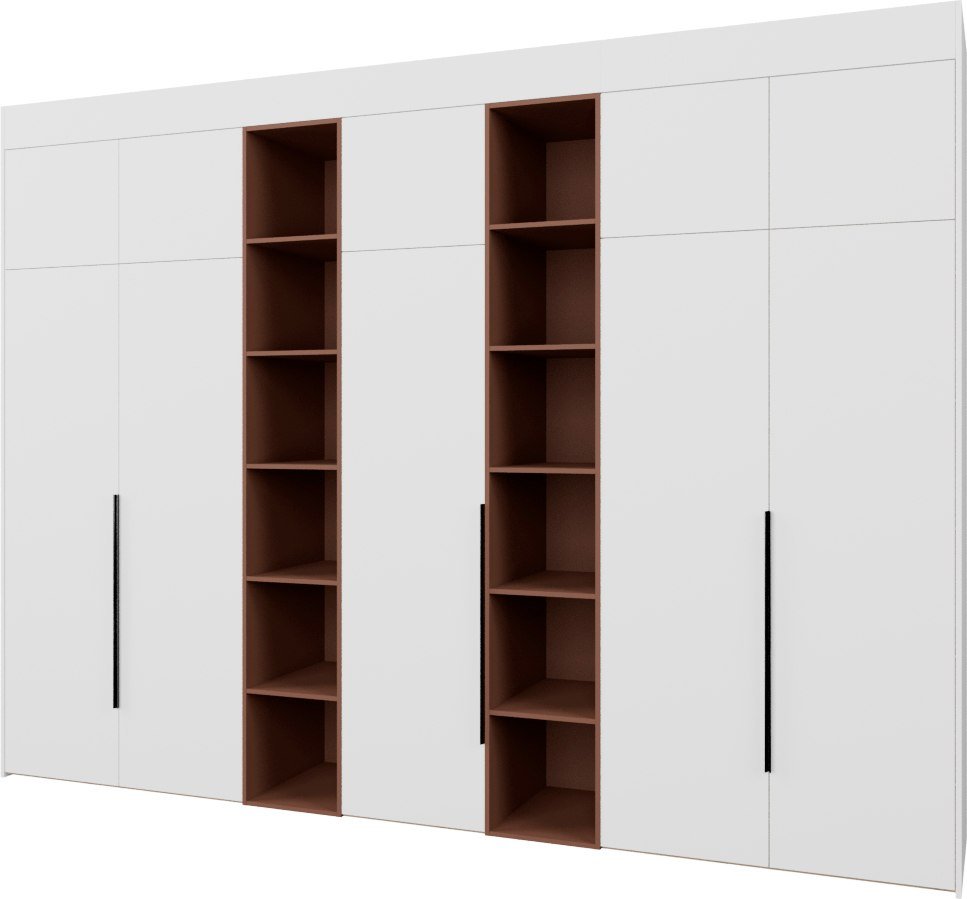 

Шкаф распашной Рэйгрупп Рэй S245-В17-3-EBL В17-3 (дуб элисон/белый премиум/античная латунь)