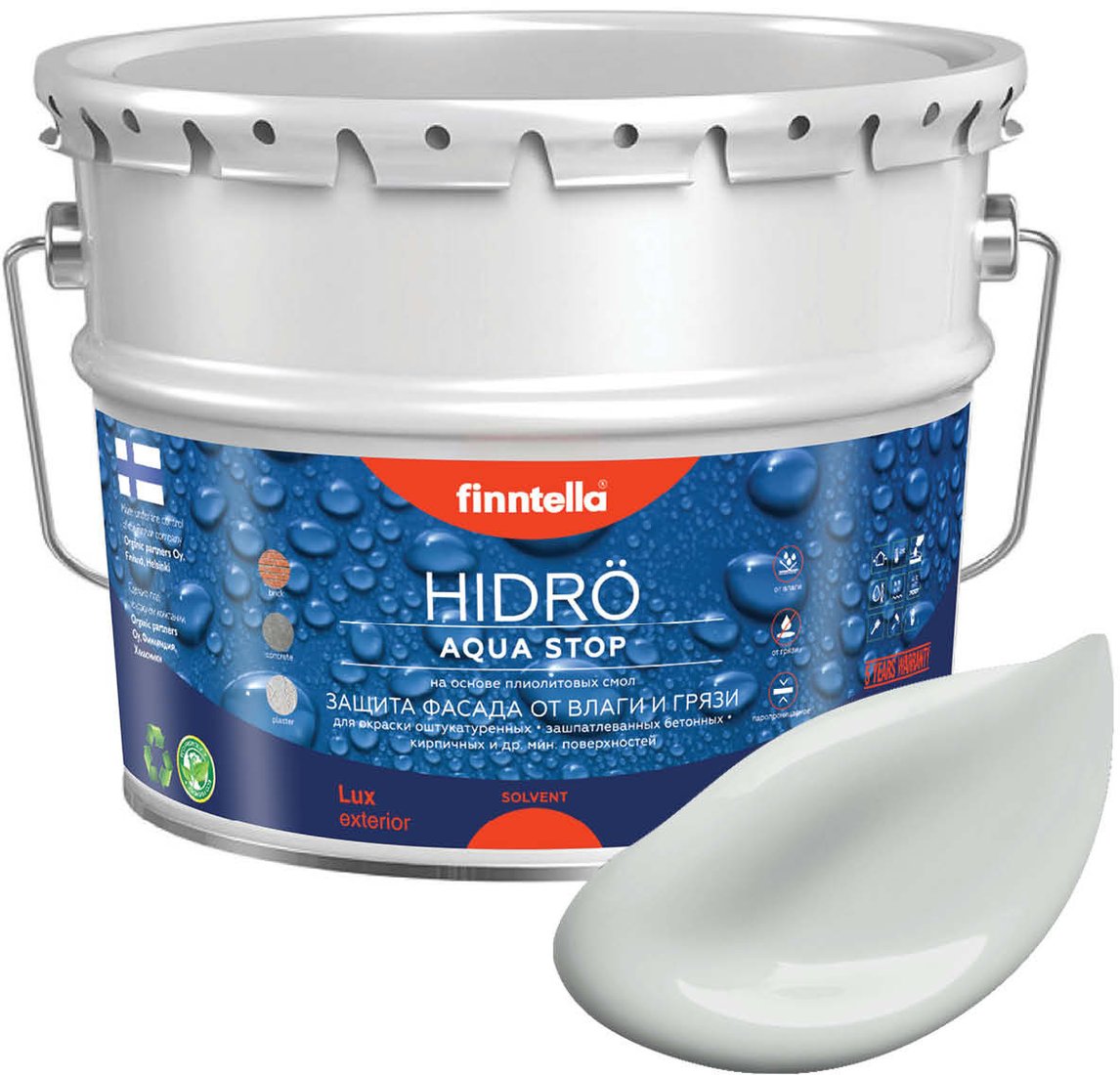 

Краска Finntella Hidro Delfiini F-14-1-9-FL049 9 л (серый)