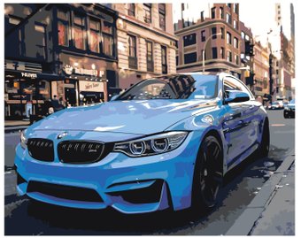 Картина по номерам SLAVINA БМВ zgena110520-5