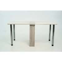 Стол-книга Stoloff Мечта 1600x850 (сосна лофт, опоры вкручиваемые, углы закругленные с роликами и ручками)