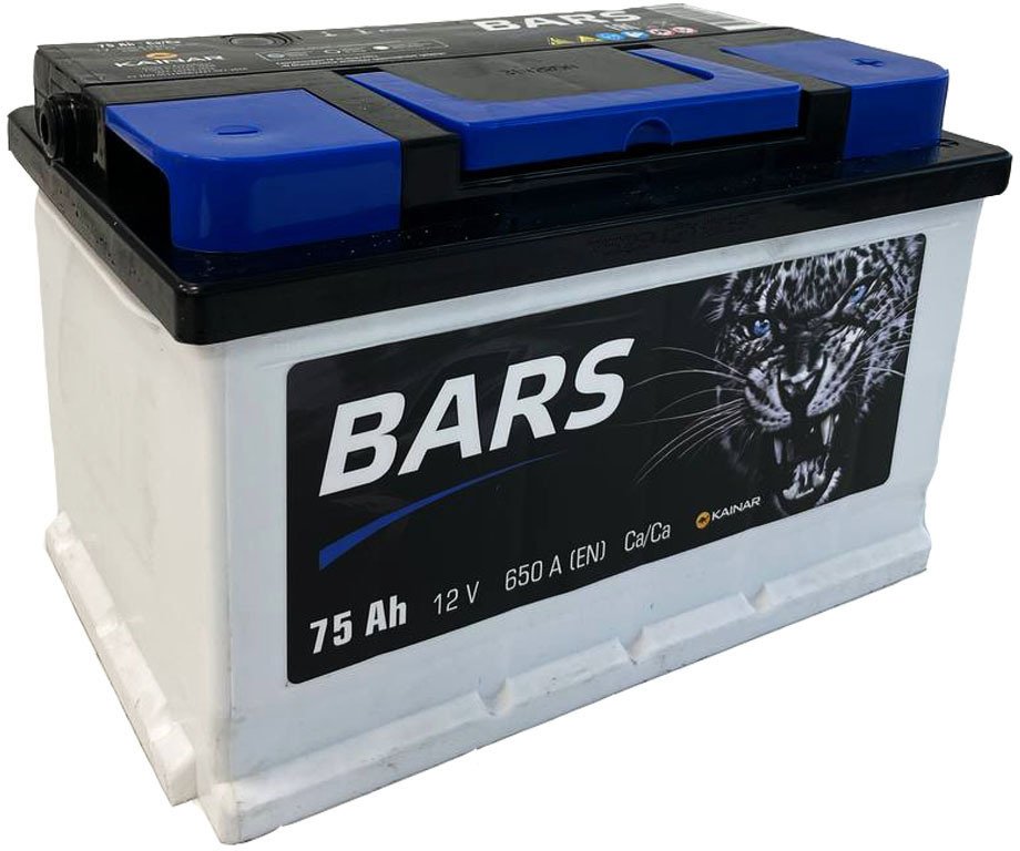 

Автомобильный аккумулятор BARS 75 R низк.+ (75 А·ч)
