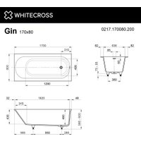 Ванна Whitecross Gin 170x80 0217.170080.200 (белый матовый)