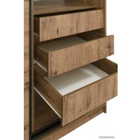 Шкаф-купе Рэйгрупп Bromo VVH 03 РГ-11.03 B 140 VVH 140x220.5 (дуб велингтон/черный)