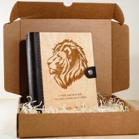 Ежедневник Творческая мастерская "Пуговка" Анастасии Минич А5 кожа Лев (У тебя...)