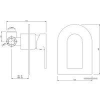 Смеситель без скрытого механизма Jaquar Lyric LYR-CHR-38065K