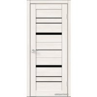 Межкомнатная дверь Velldoris Eco Flex City 2 90x200 (дуб бьянко/стекло лакобель черное)