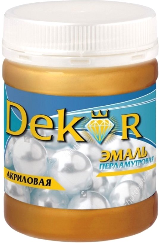 

Эмаль Dekor перламутровая акриловая универсальная (золотой, 0.23 кг)