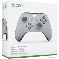 Геймпад Microsoft Xbox One (серый/зеленый)